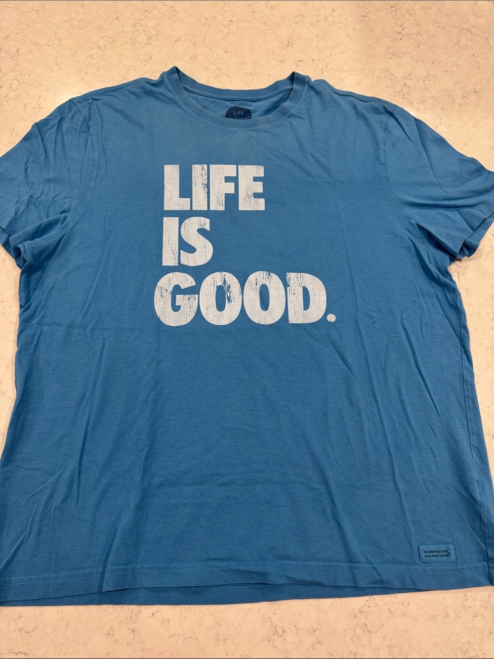 Life is Good Crusher Tee Men's XL Crew Neck Classic Fit 100% Cotton Casual Logo
